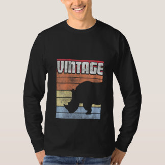 ウォメンズリノライノサイレトロスタイルヴィンテージ70s 80 tシャツ