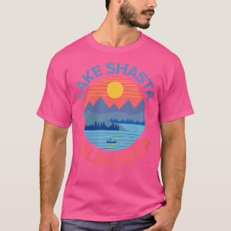 ウォメンズレイクシャスタ魚釣りハイキングキャンプ Tシャツ