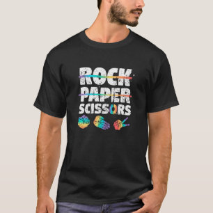 ウォメンズレズビアンプライドレインボーlgbtロック紙スキャス tシャツ