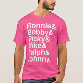 ウォメンズロニーBobby Ricky Mike Ralph Johnny おもしろい Tシャツ
