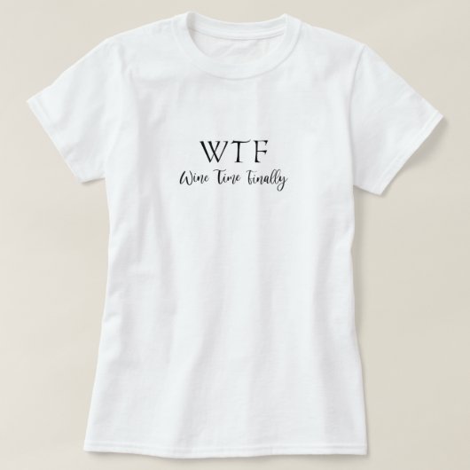 ウォメンズワインおもしろい夏期飲むヴィノグラフィック Tシャツ (デザイン正面)