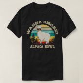 ウォメンズワンスモークアルパカボウルラマウィードポットリター Tシャツ (デザイン正面)