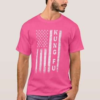 ウォメンズヴィンテージアメリカンフラッグ武術アーツパトリオティ Tシャツ