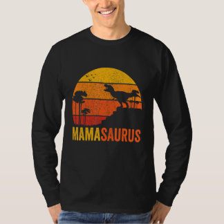 ウォメンズヴィンテージママサウルストレックス恐竜ファミリーマット Tシャツ