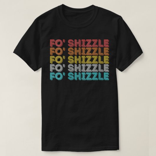 ウォメンズヴィンテージレトロShizzle VNeck Tシャツ (デザイン正面)