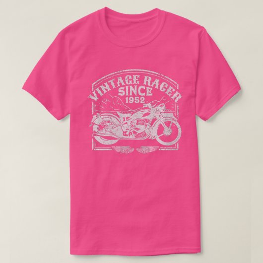 ウォメンズヴィンテージレーサー1952年からレトロバイクM Tシャツ (デザイン正面)