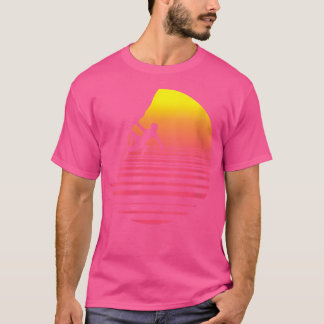 ウォメンズヴィンテージロック登山マウンテンクライマームーン Tシャツ