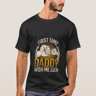 ウォメンズヴィンテージ父パパベビーシャワー初めてD Tシャツ