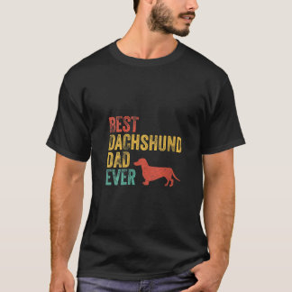ウォメンズ最高のレトロダッシュントパパエバーダディドッグロフ Tシャツ