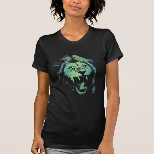 ウォメンズ水中競技ライオンTシャツ Tシャツ (正面)