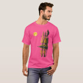 ウォメンズ自然野生生物マウンテンランドスケープ反射 Tシャツ (正面フル)