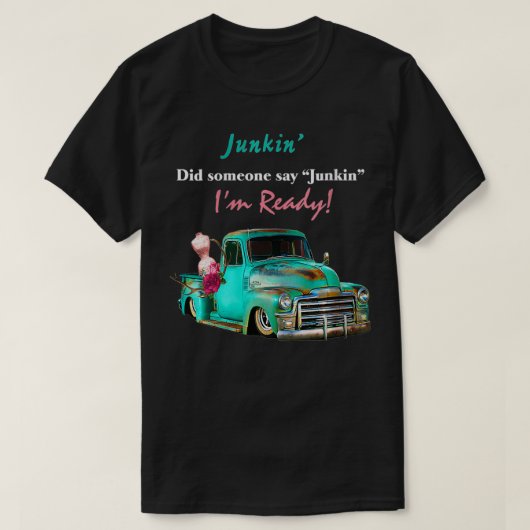 ウォメンズ行こうJunkin' VNeck Tシャツ (デザイン正面)