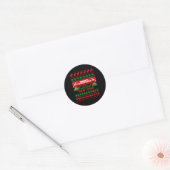 ウォメンズ軍隊醜いクリスマスセーター軍 ラウンドシール (封筒)