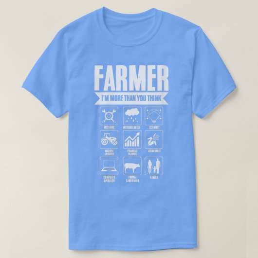 ウォメンズ農家Imあなたより考え多くのArable Farmin Tシャツ (デザイン正面)
