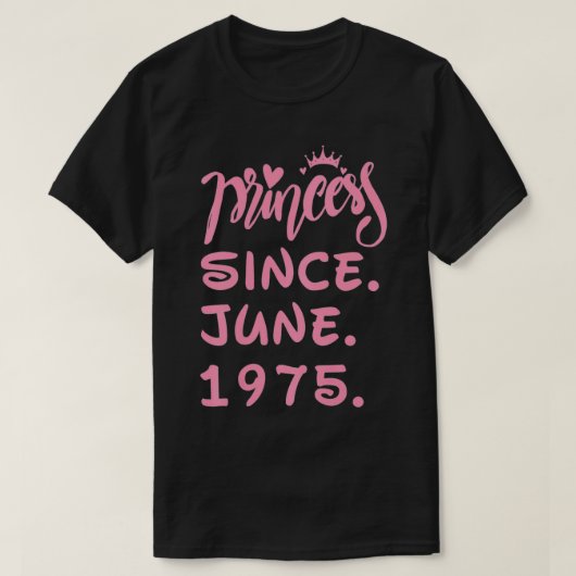 ウォメンズ46歳誕生日2021プリンセス株式会社 Tシャツ (デザイン正面)