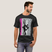 ウォメンズ47誕生日アイススケートで滑るクイーンアイススケーター Tシャツ (正面フル)