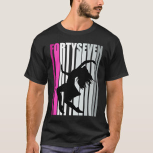 ウォメンズ47thダンス誕生日ダンサークイーンコンテンガ tシャツ