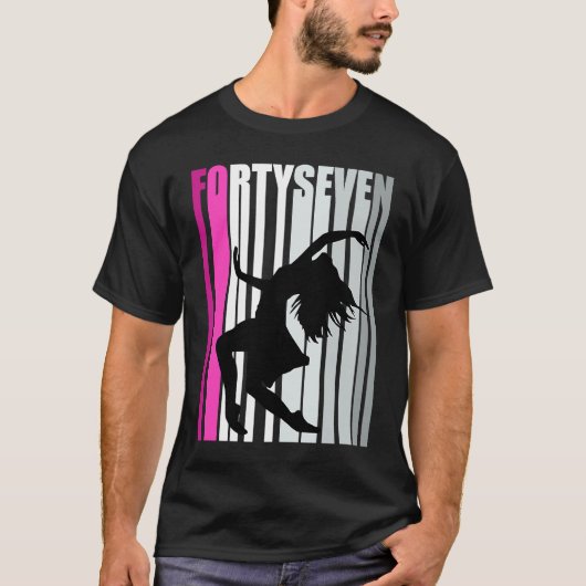 ウォメンズ47thダンス誕生日ダンサークイーンコンテンガ tシャツ (正面)