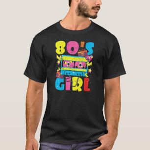 ウォメンズ80の女の子80のパーティーテーマ衣装ヴィンテージRe Tシャツ
