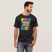 ウォメンズ80の女の子80のパーティーテーマ衣装ヴィンテージRe Tシャツ (正面フル)