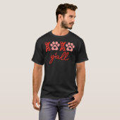 ウォメンズXOXO Y'all Valentine's day LeopartハートDo Tシャツ (正面フル)