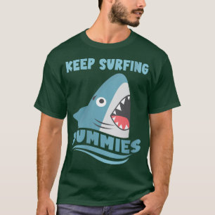 ウォメン保ズサーフィンデュミーサーフィンシャークサーフボア Tシャツ