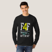 ウォメン動揺してズF4fワイルドキャットウォイファイターエアプラン Tシャツ (正面フル)