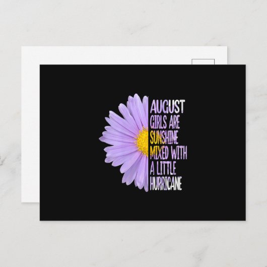 ウォメン威厳があるズ誕生日ウィメンズギフトおもしろいデイジー 案内ポストカード (正面/裏面)
