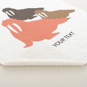 ウォラスパーソナライズされたヘルドシープラブランケット シェルパブランケット (3/4)