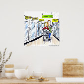 ウォラス凍っていセクションおもしろいポスター ポスター (キッチン)