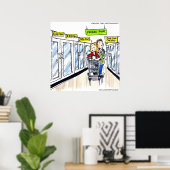 ウォラス凍っていセクションおもしろいポスター ポスター (ホームオフィス)