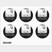 ウォラ食べ物を与えスを強制する ラウンドシール (シート)