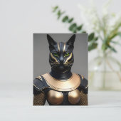 ウォリアキャットパーソン葉書 ポストカード (スタンド正面)