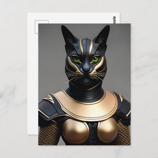 ウォリアキャットパーソン葉書 ポストカード (正面/裏面)