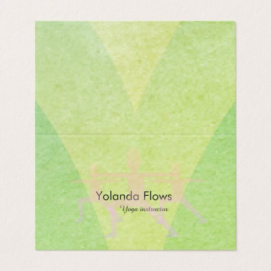 ウォリアポーズヨガ 名刺 (外部フラット)