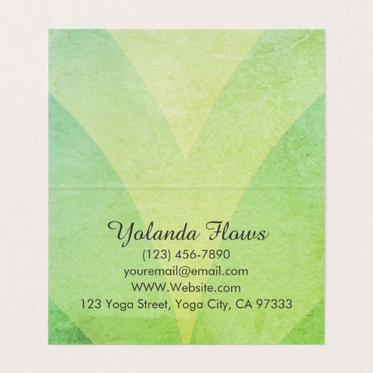 ウォリアポーズヨガ 名刺 (内部フラット)