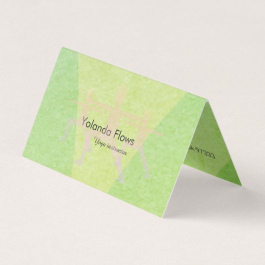 ウォリアポーズヨガ 名刺 (正面)