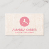 ウォリアポーズヨガ 名刺 (正面)