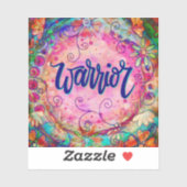 ウォリアリティピンクフローラ勇気付けられるインスピレーション シール (シート)