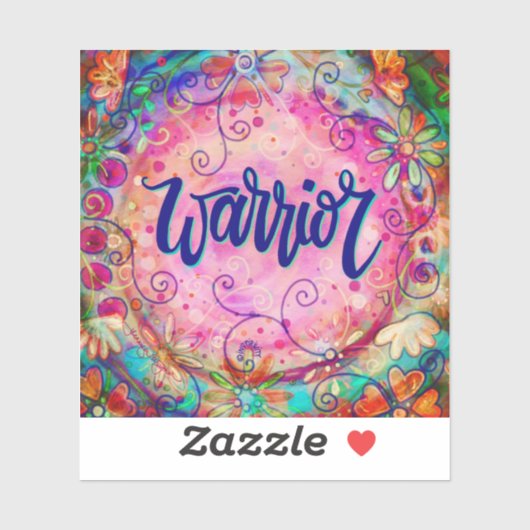 ウォリアリティピンクフローラ勇気付けられるインスピレーション シール (シート)