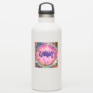 ウォリアリティピンクフローラ勇気付けられるインスピレーション シール