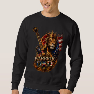 ウォリアーダッド ライオン アメリカ国旗 ギターTシャツ スウェットシャツ