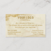 ウォリアーフィットネス名刺 – Empower 意欲を起こ &  名刺 (裏面)