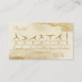 ウォリアーフィットネス名刺 – Empower 意欲を起こ &  名刺 (正面)