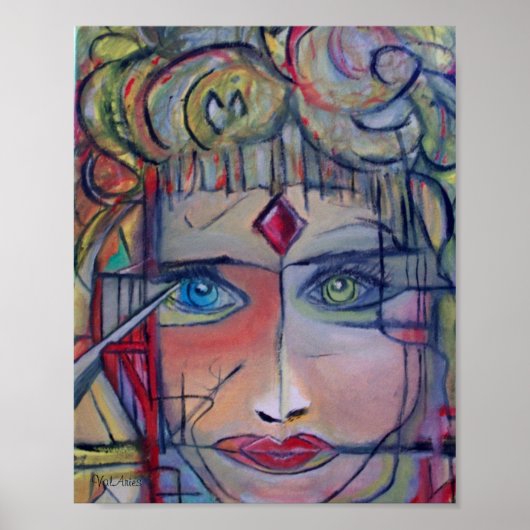 ウォリアープリンセスby ValAries - 8" x 10インチプリント ポスター (正面)