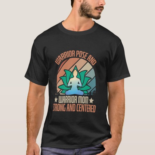 ウォリアーポーズとウォリアーママ 強く穏やかに Y Tシャツ (正面)