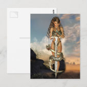 ウォリアー小妖精や小人 ポストカード (正面/裏面)