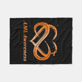 ウォリアー素晴らしーI'm急性骨髄性白血病認識度 フリースブランケット (正面(横))