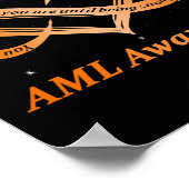 ウォリアー素晴らしーI'm急性骨髄性白血病認識度 ポスター (角)