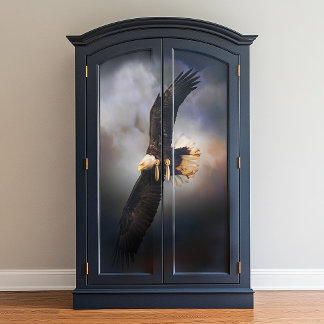 ウォリアー飛んでいるクイーンBald Eagle Decompage 薄葉紙